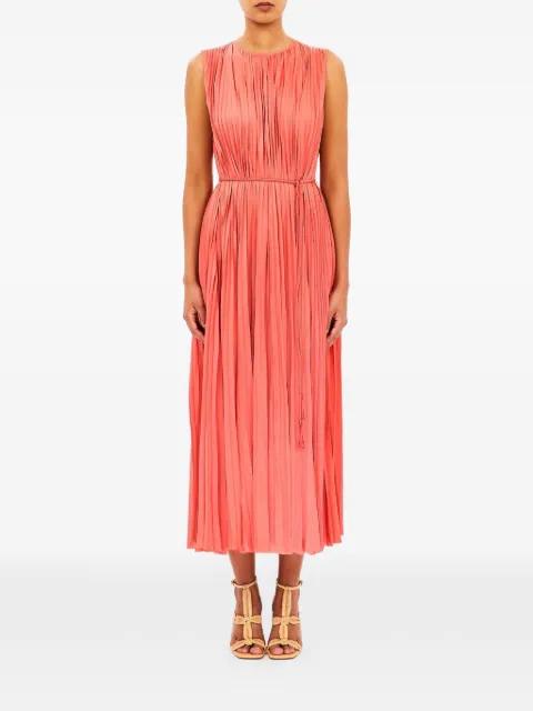 Fianna pleated midi dress by ULLA JOHNSON