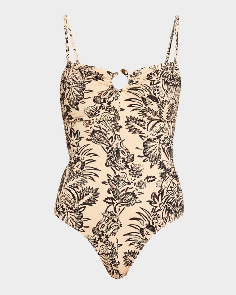 Hydra Staples Bandeau One-Piece Swimsuit by ULLA JOHNSON