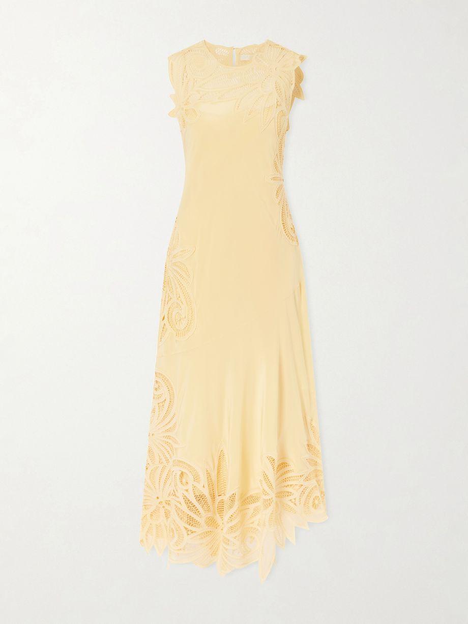 Idra embroidered silk midi dress by ULLA JOHNSON