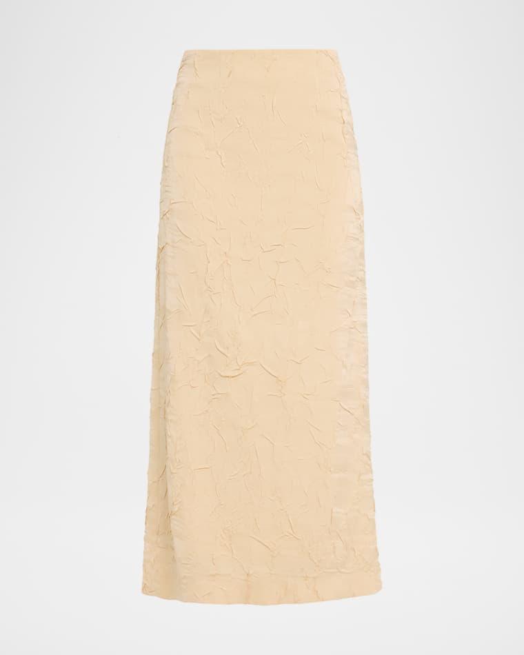 Inez Satin Pencil Skirt by ULLA JOHNSON