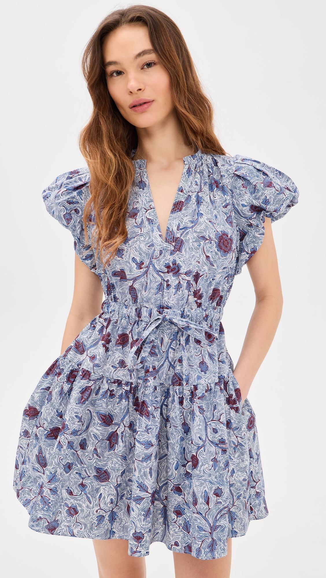 Izel Cotton Mini Dress by ULLA JOHNSON