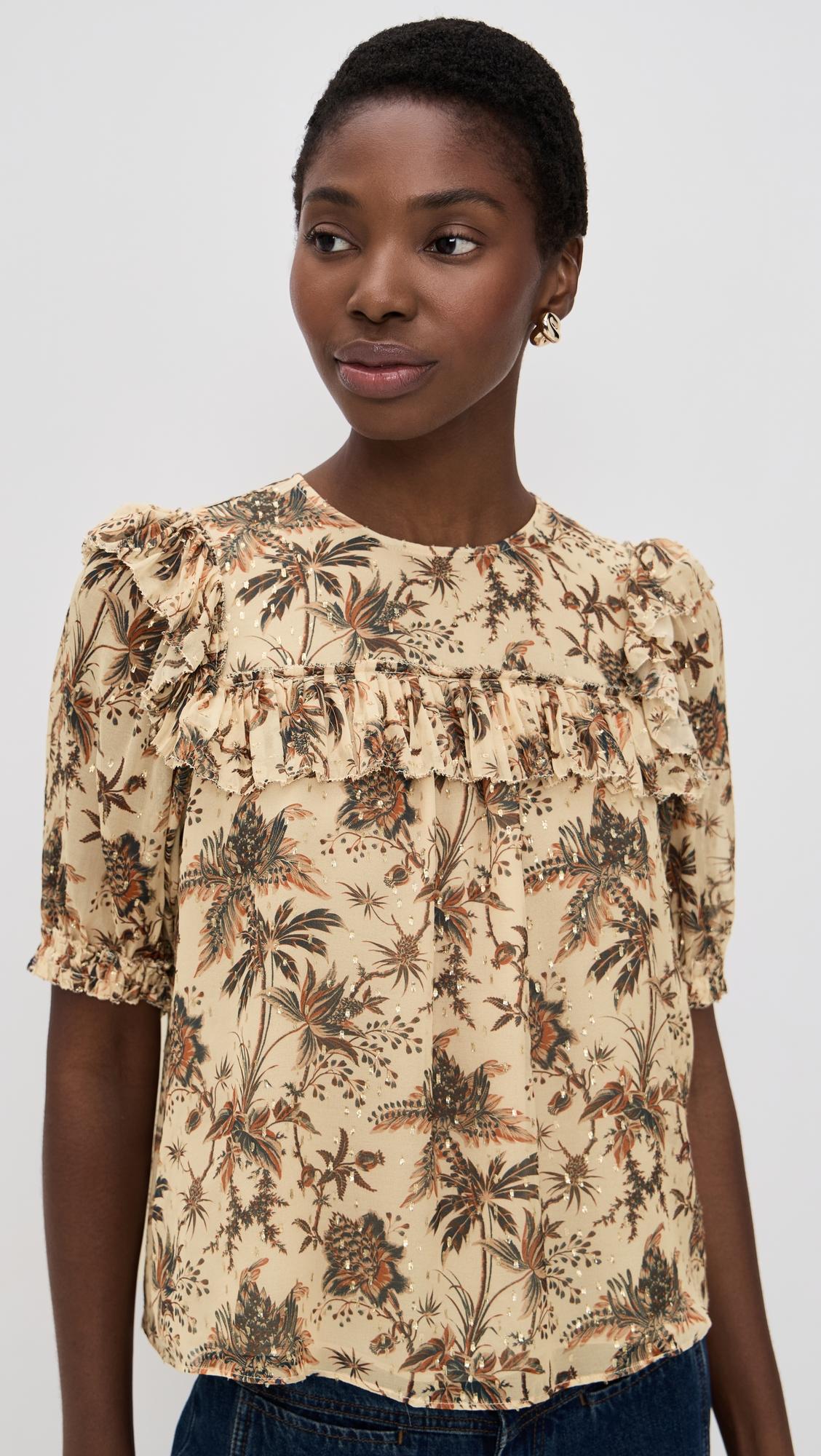 Jodie Puff Sleeve Top by ULLA JOHNSON