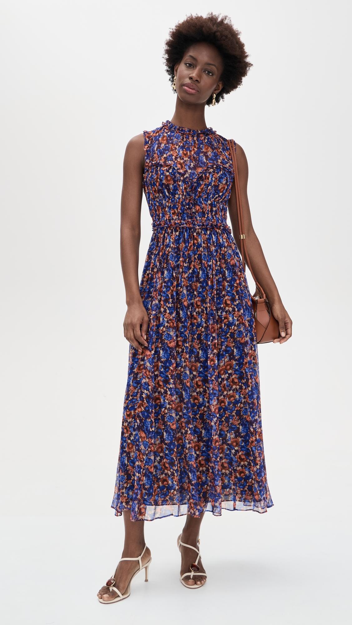 Kasia Sleeveless Silk Dress by ULLA JOHNSON