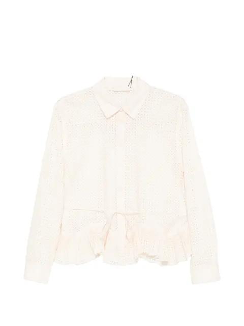 Kelila cut-out long-sleeve shirt by ULLA JOHNSON