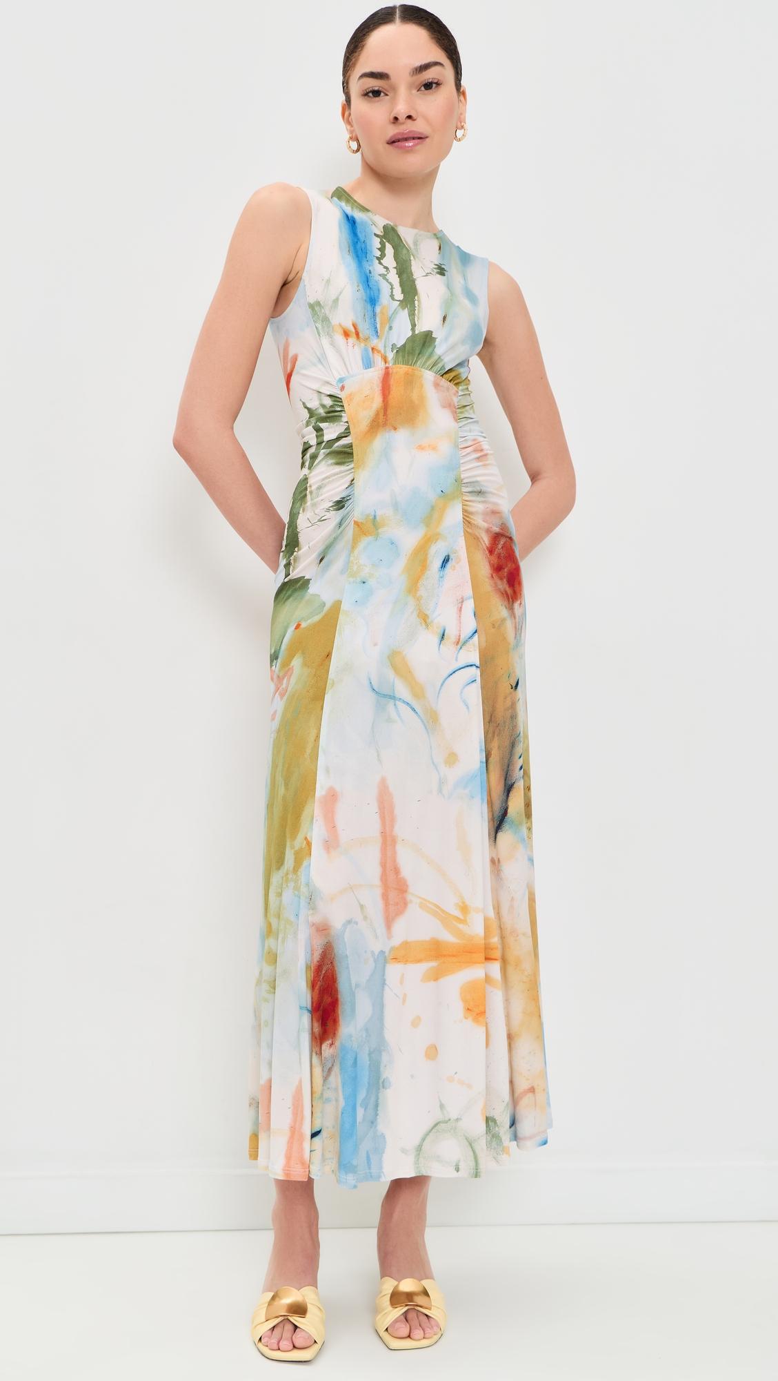 Lana Ruched Jersey Dress by ULLA JOHNSON