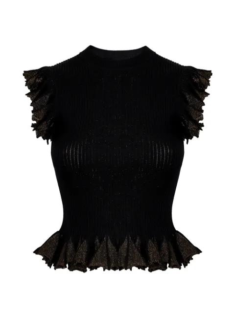 Leila ruffled top by ULLA JOHNSON