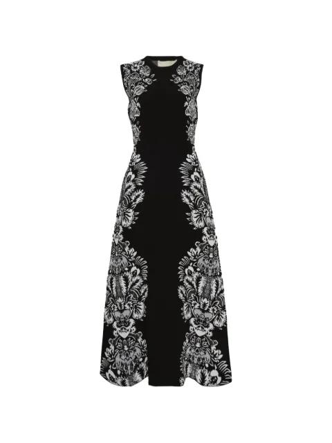 Liana jacquard sleeveless midi dress by ULLA JOHNSON