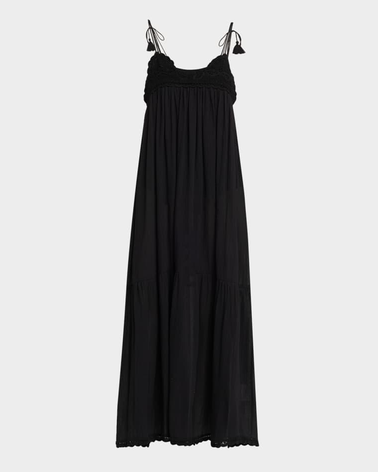 Linnea Crochet-Trim Midi Sun Dress Coverup by ULLA JOHNSON