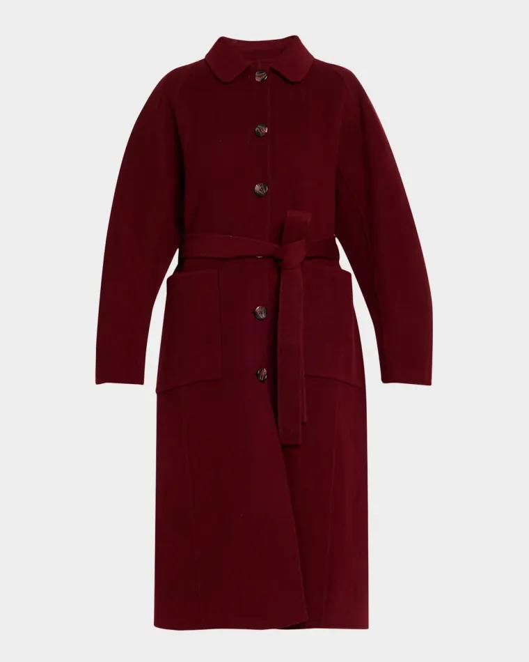 Lisbeth Long Wool-Blend Coat by ULLA JOHNSON
