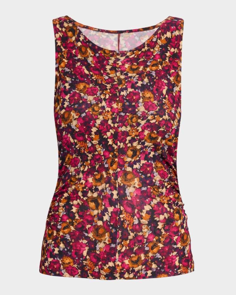 Loulou Floral Jersey Tank Top by ULLA JOHNSON
