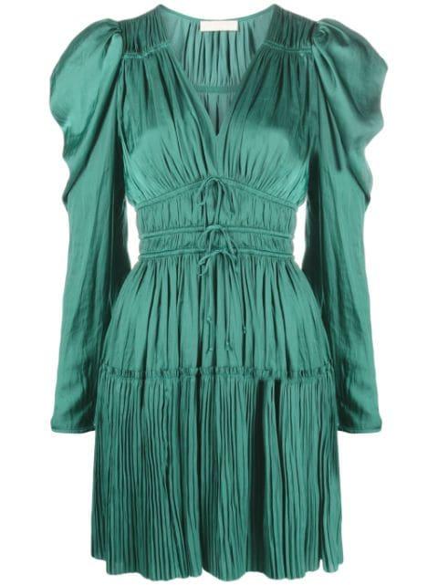 Lu plissé-effect minidress by ULLA JOHNSON