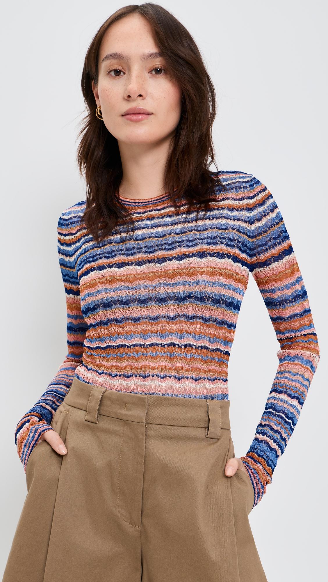 Lunaire Knit Top by ULLA JOHNSON