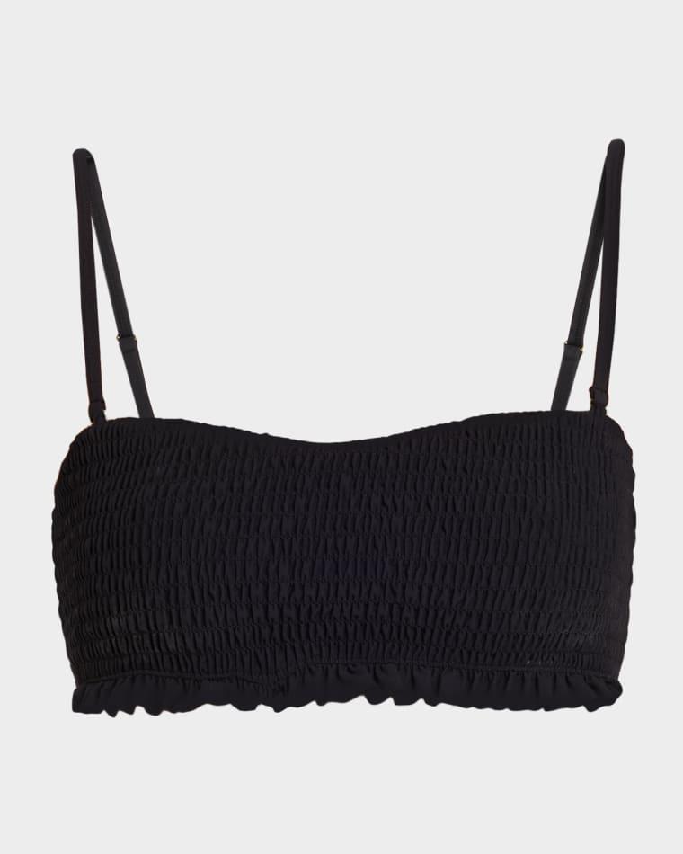 Marseille Smocked Bikini Top by ULLA JOHNSON