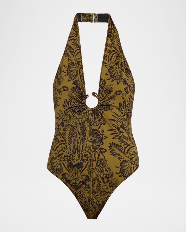 Milos Halter One-Piece Swimsuit by ULLA JOHNSON