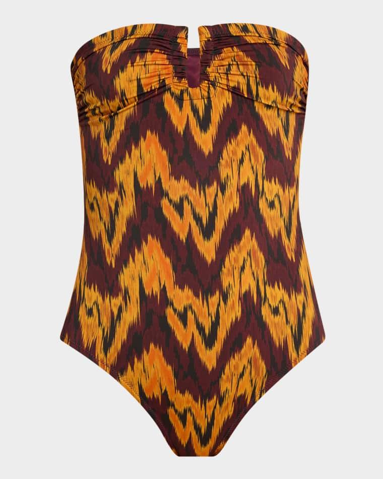 Monterey Strapless One-Piece Swimsuit by ULLA JOHNSON