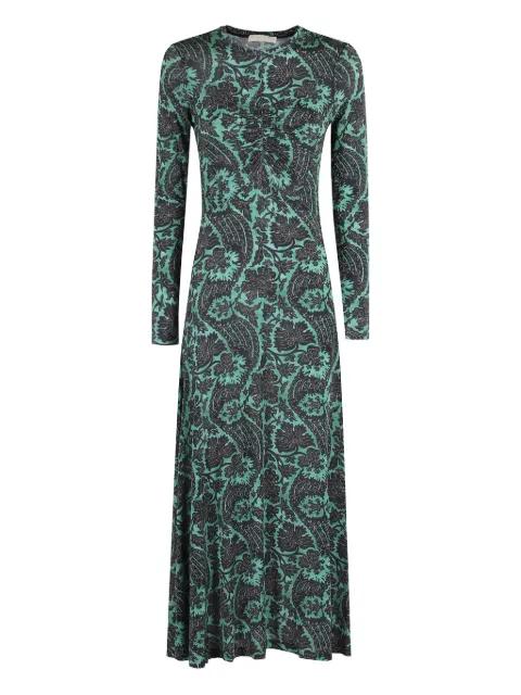 Naia printed long-sleeve maxi dress by ULLA JOHNSON