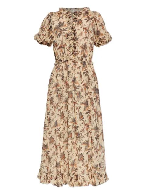 Rosamunde floral midi dress by ULLA JOHNSON