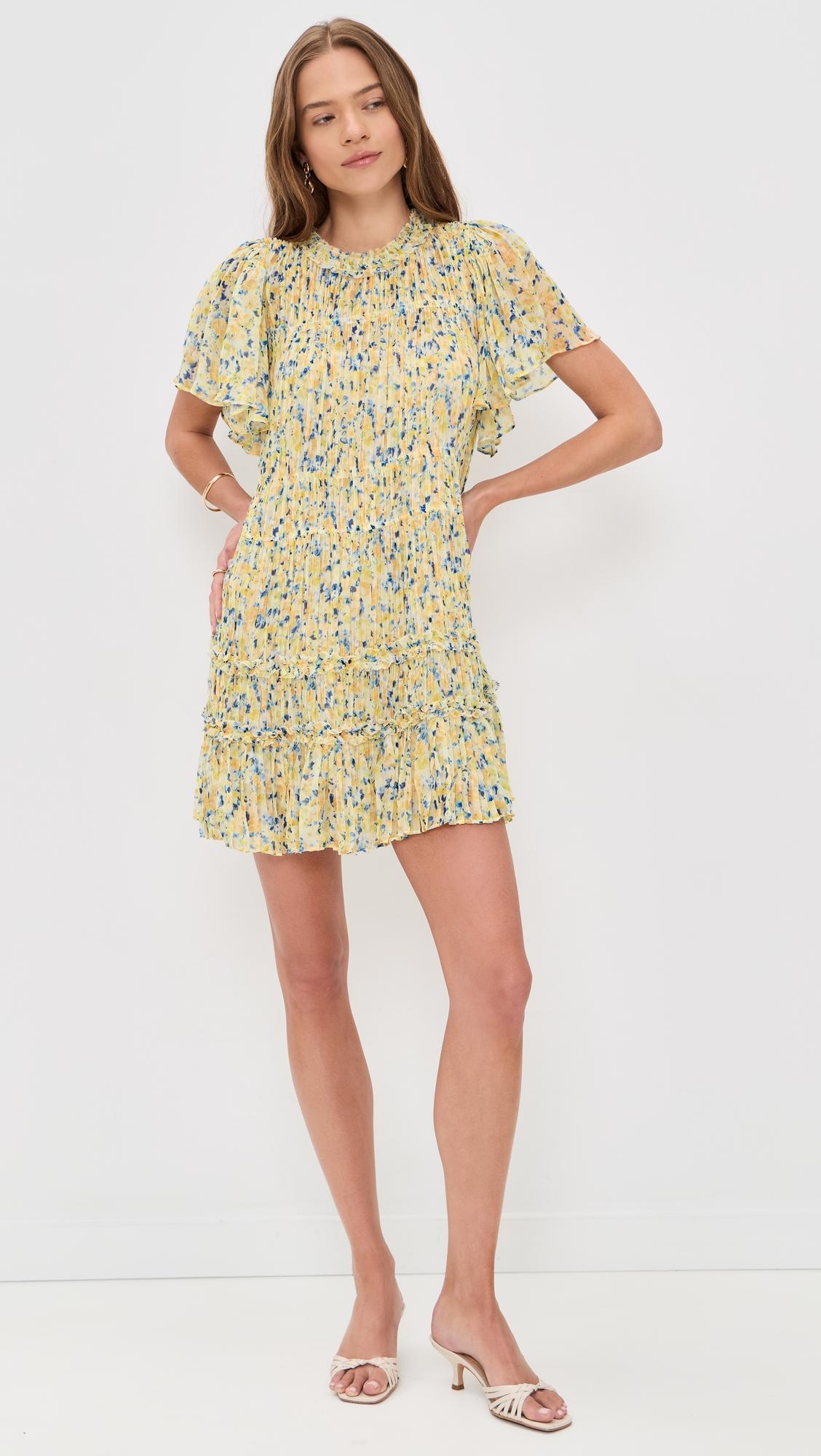 Ryla Silk Mini Dress by ULLA JOHNSON