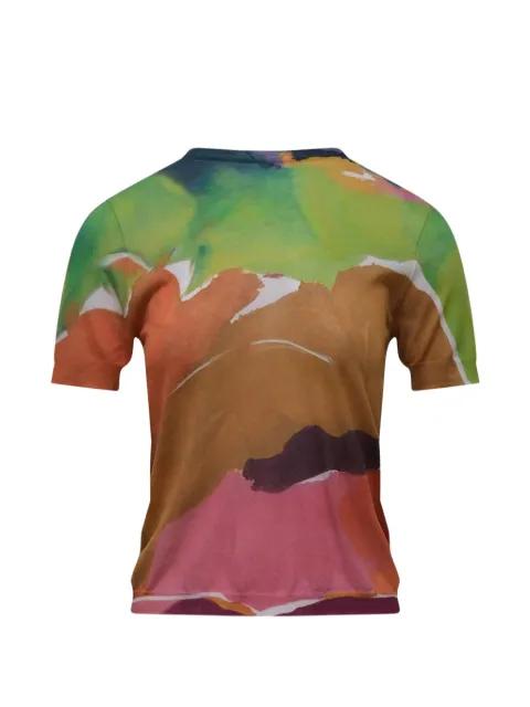 Sana abstract-print T-shirt by ULLA JOHNSON