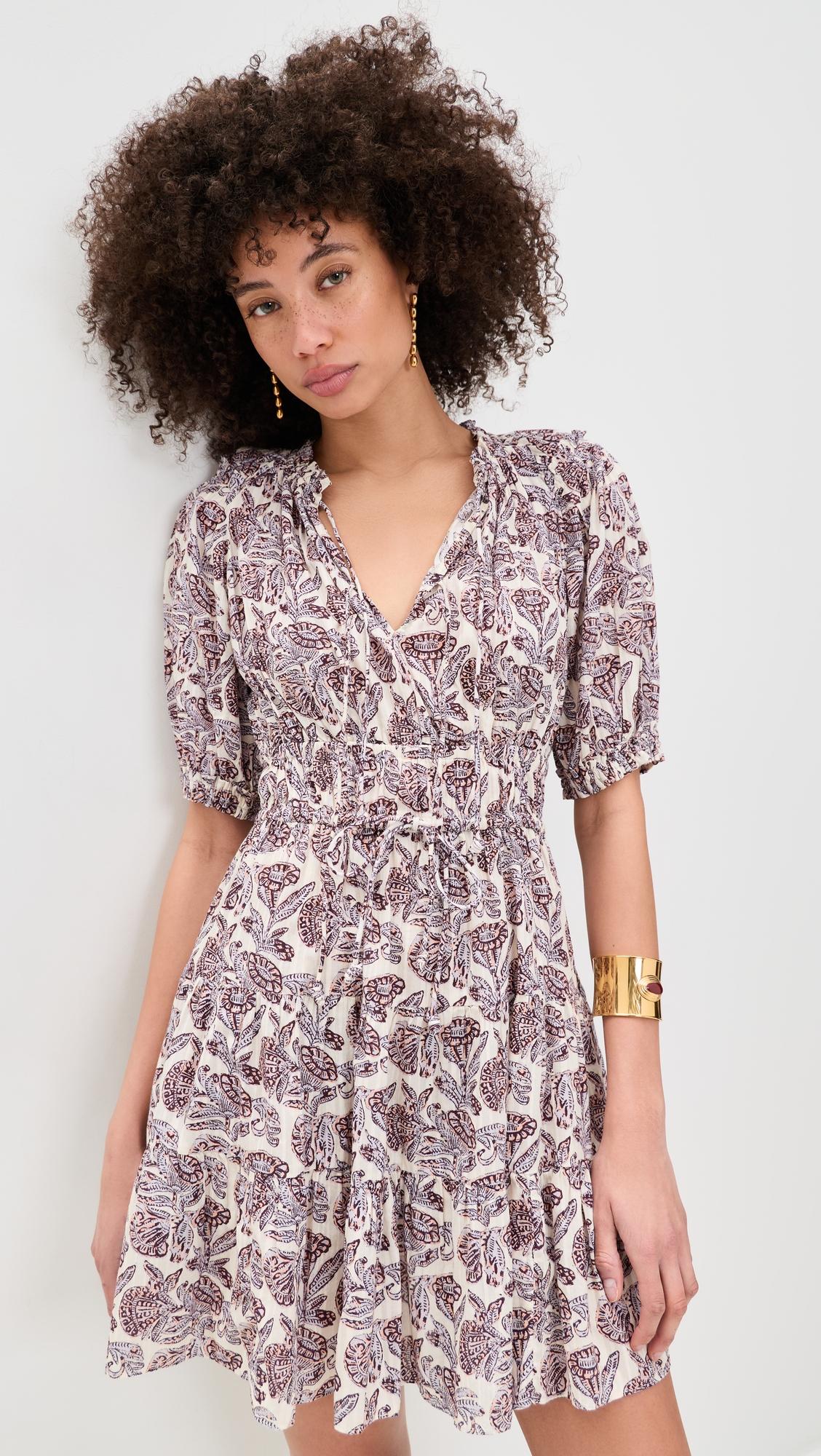 Soffia Short Sleeve Mini Dress by ULLA JOHNSON