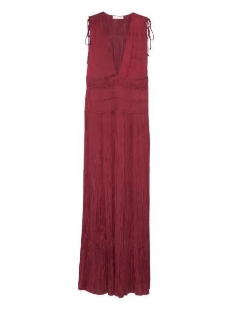 Tasneem V-neck tie-shoulder maxi dress by ULLA JOHNSON
