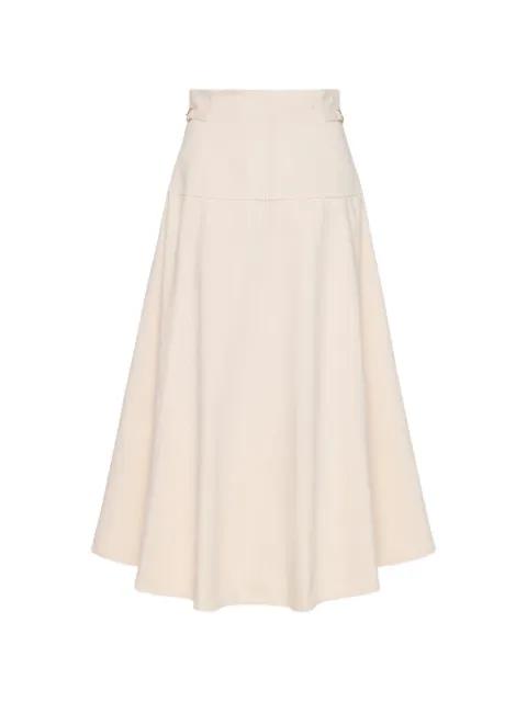The Brigette buckle detail midi skirt by ULLA JOHNSON