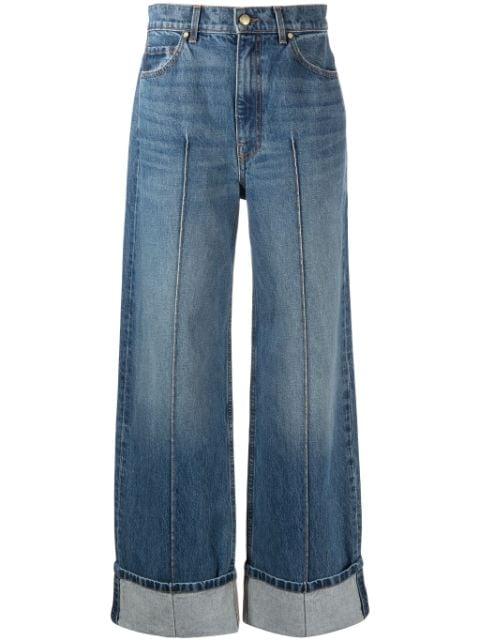 The Genevieve high-rise wide-leg jeans by ULLA JOHNSON