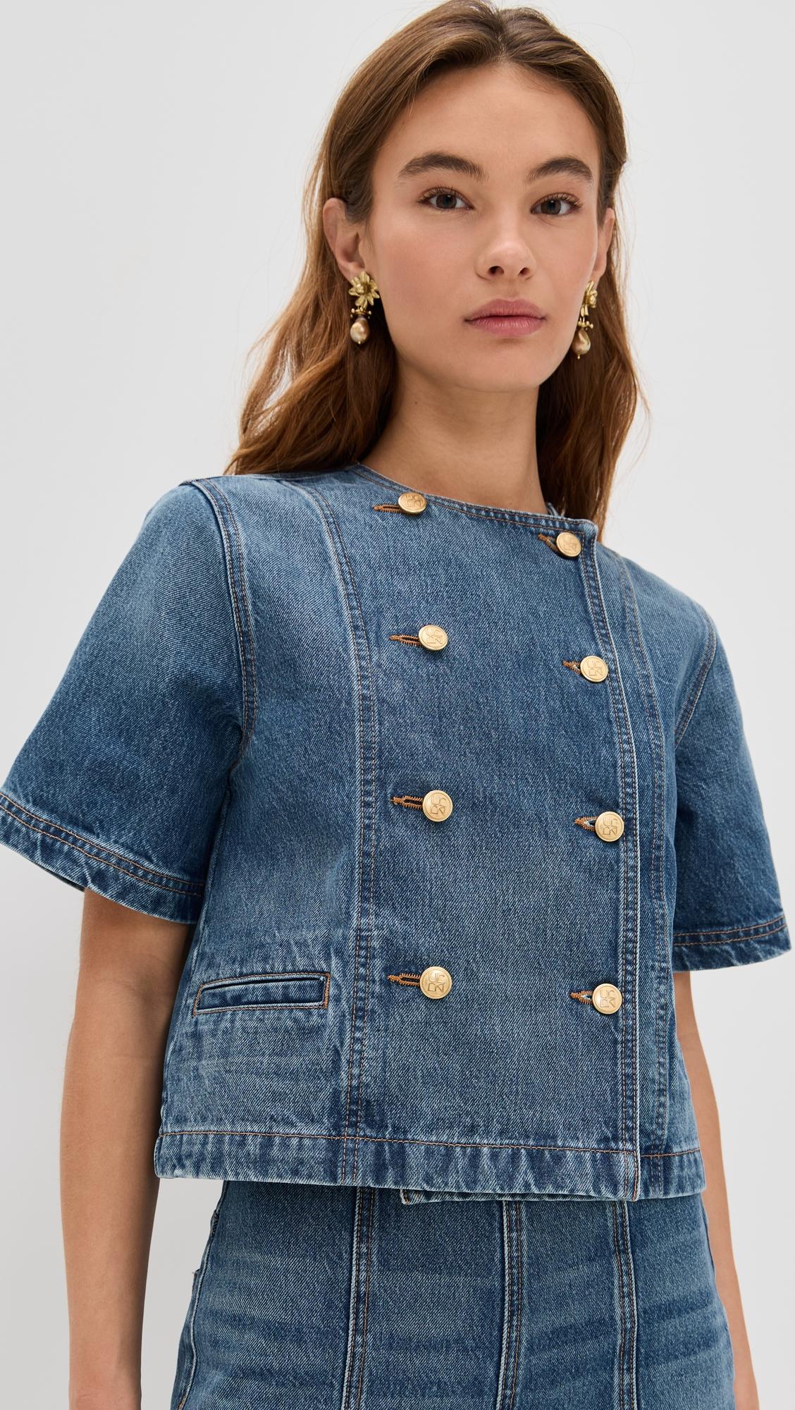 The Serge Short Sleeve Jacket by ULLA JOHNSON