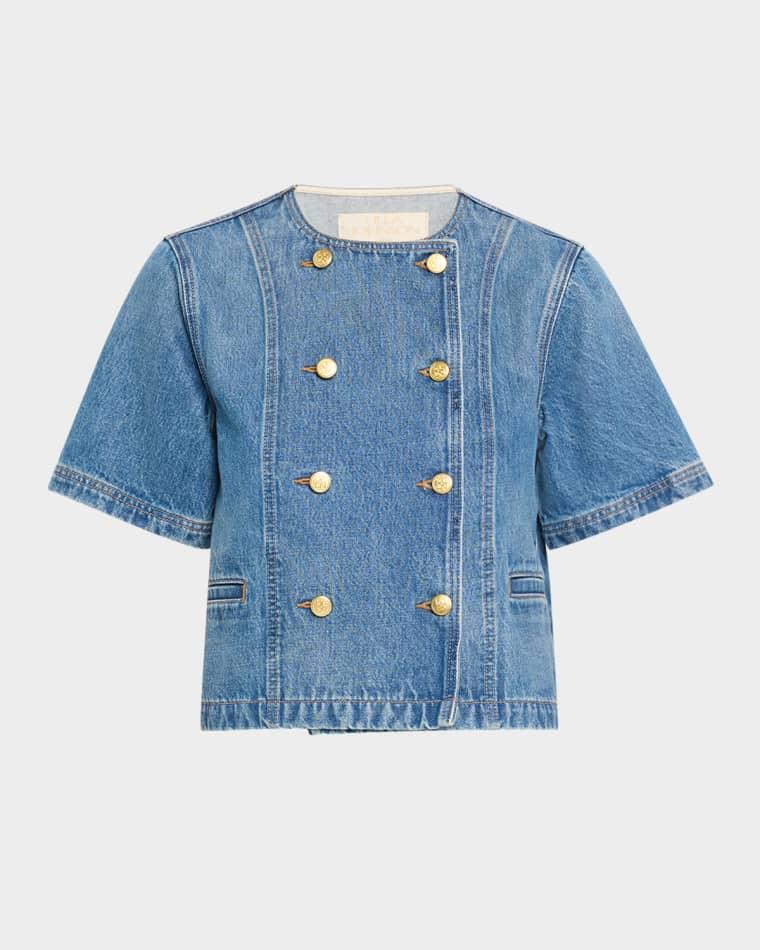 The Serge Short-Sleeve Jacket by ULLA JOHNSON