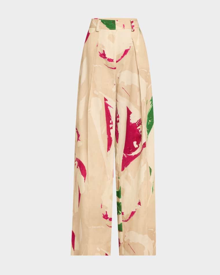 UJ x Lee Krasner Mitchell Wide-Leg Pants by ULLA JOHNSON