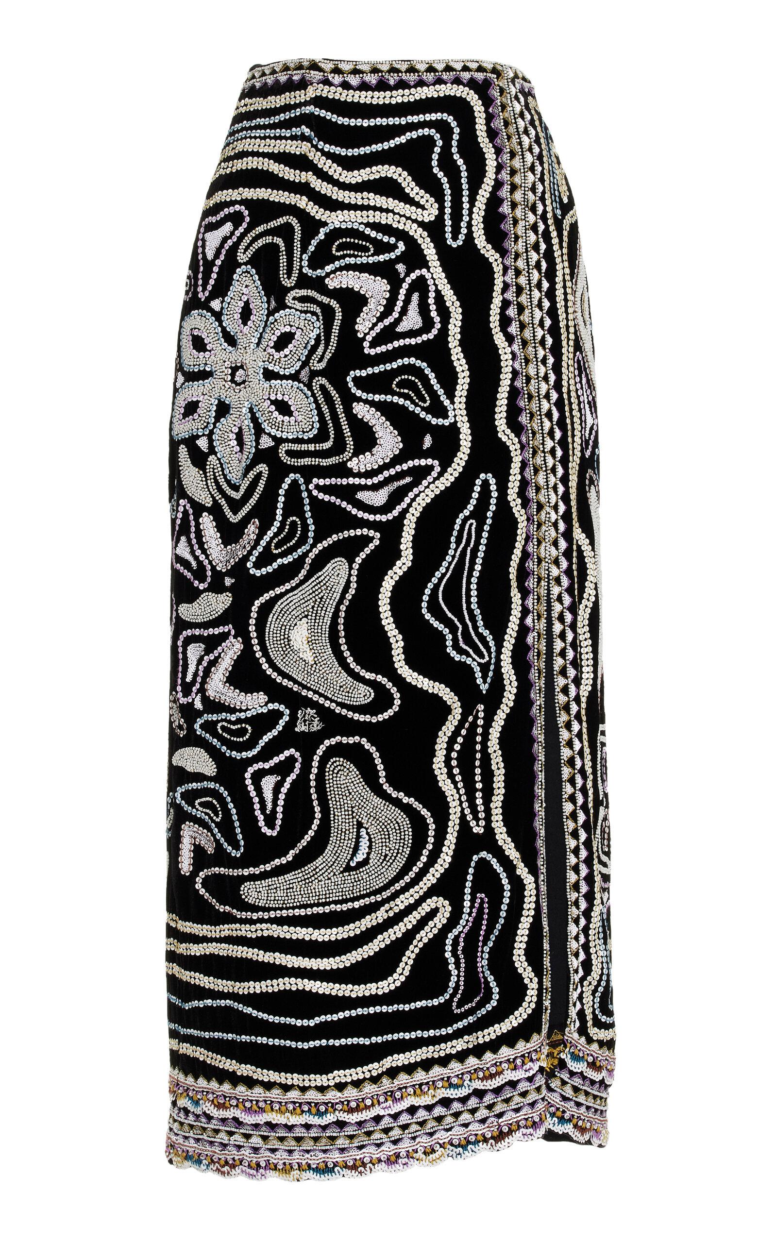 Ulla Johnson - Adara Embellished Silk-Blend Midi Skirt - Black - - Moda Operandi by ULLA JOHNSON Ulla Johnson - Adara Embellished Silk-Blend Midi Skirt - Black - - Moda Operandi by ULLA JOHNSON