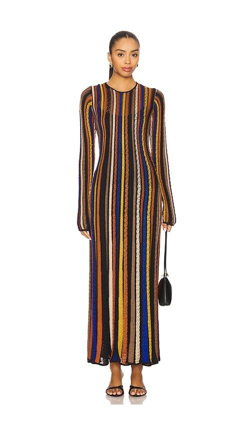 Ulla Johnson Albie Knit Long Sleeve Dress in Black by ULLA JOHNSON