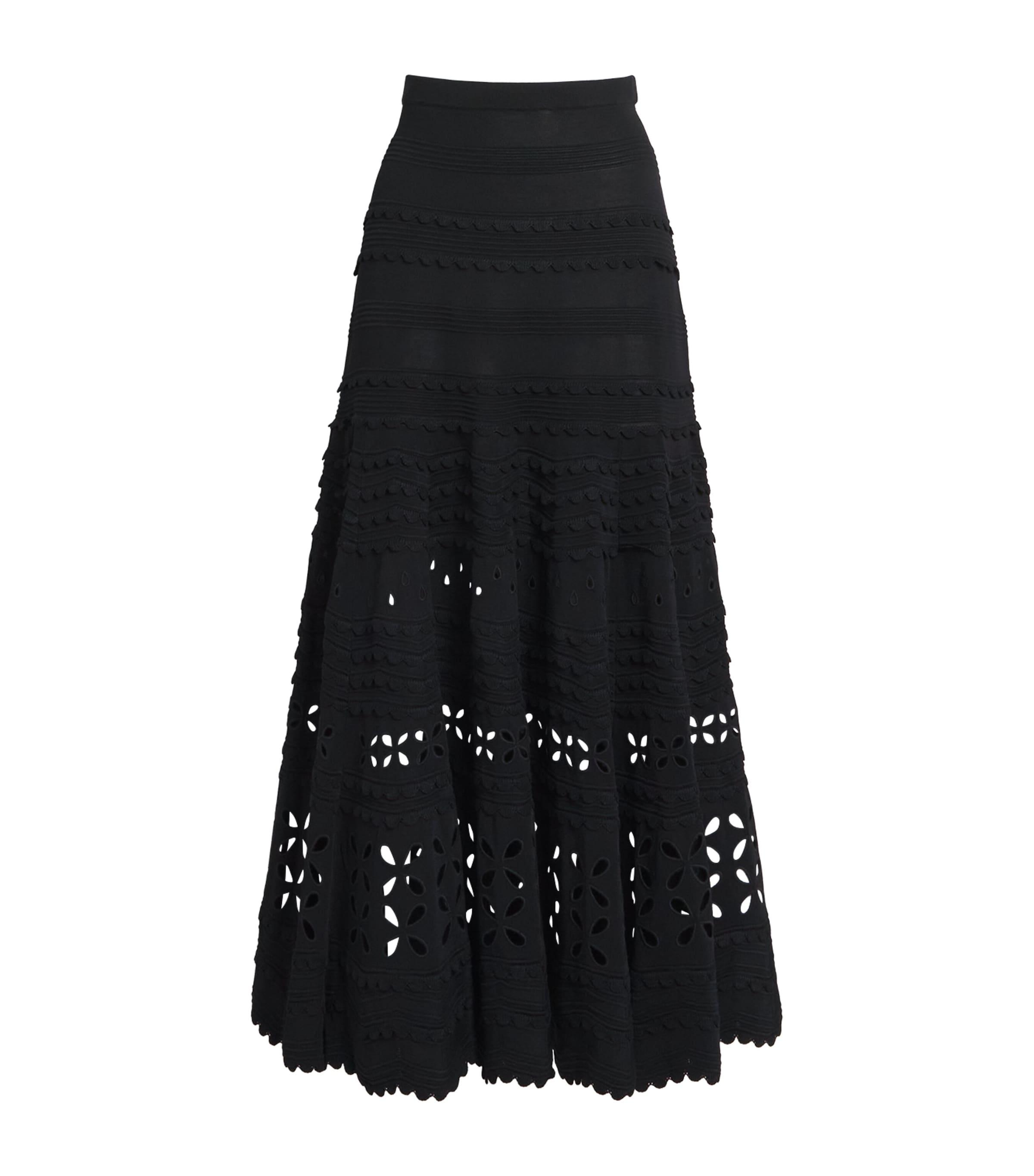 Ulla Johnson Eyelet-Knit Annisa Midi Skirt by ULLA JOHNSON
