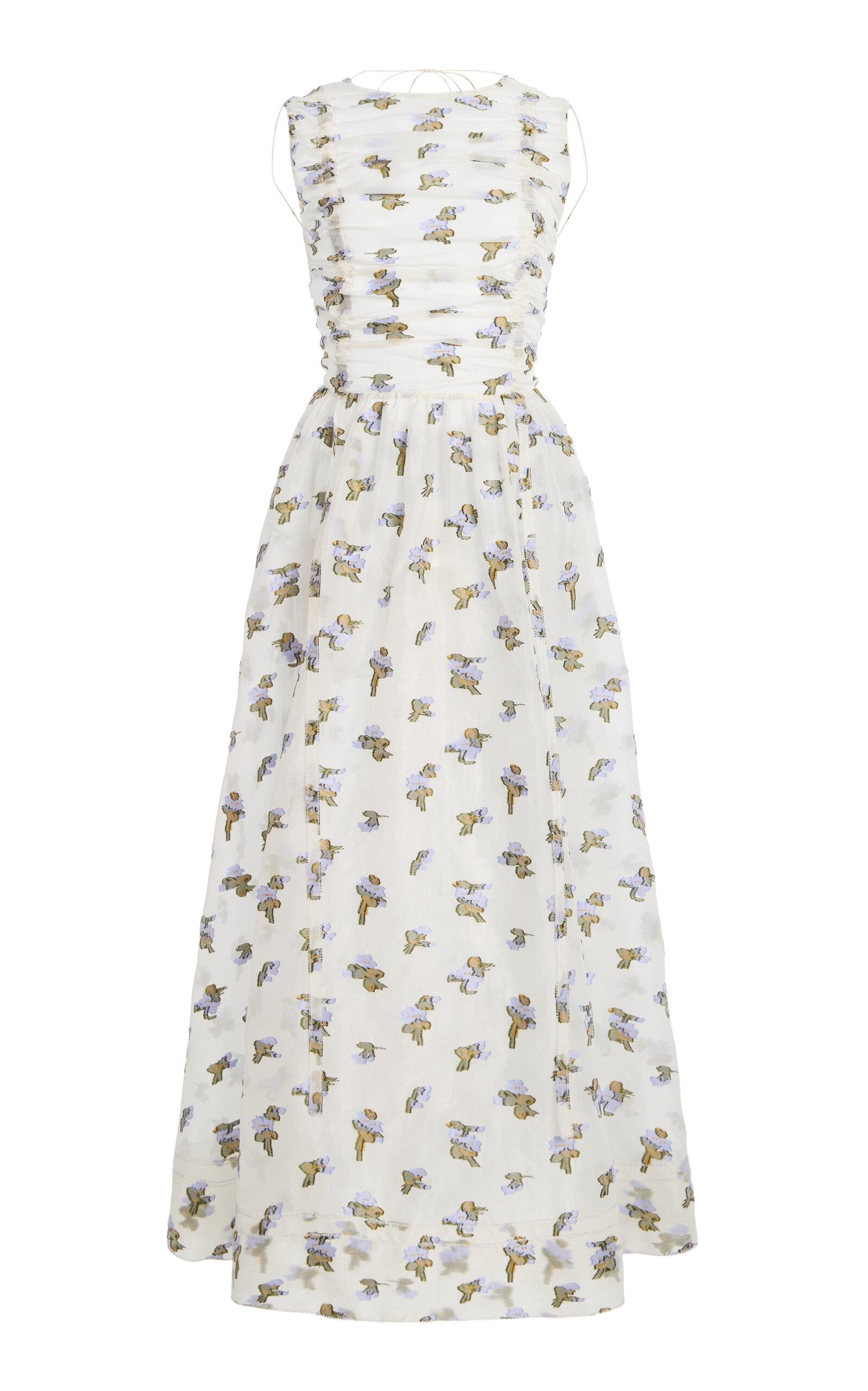 Ulla Johnson Fleurine Fil Coupe Organza Backless Midi Dress - Moda Operandi by ULLA JOHNSON
