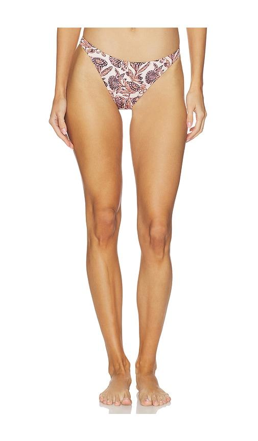 Ulla Johnson Mallorca Bikini Bottoms in Cream,Coral by ULLA JOHNSON