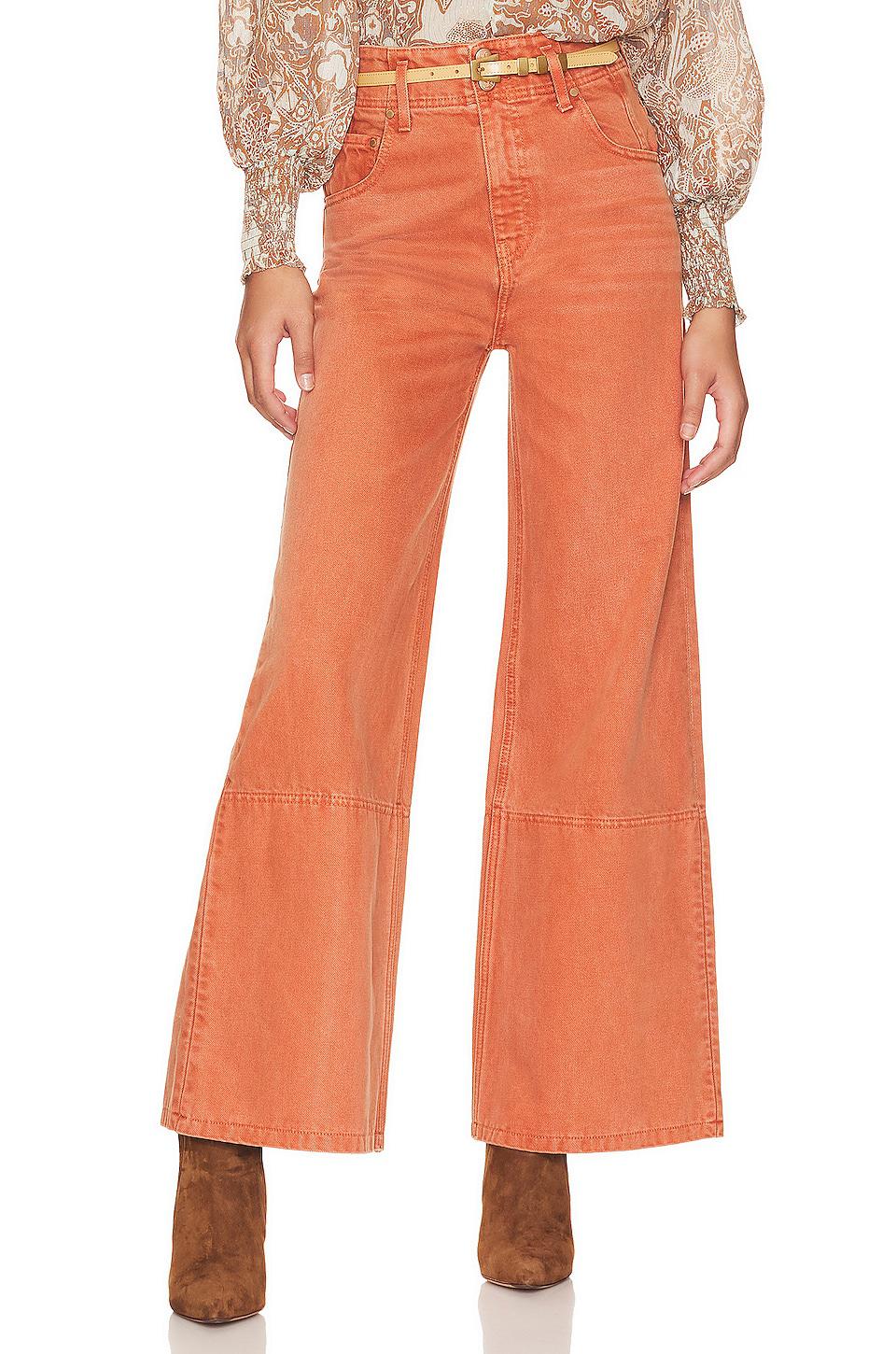 Ulla Johnson Margot Jean in Orange by ULLA JOHNSON