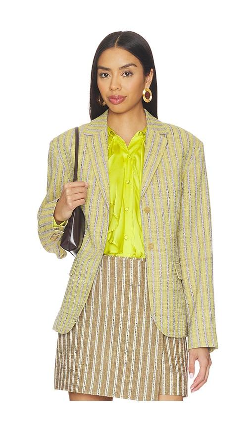 Ulla Johnson Matteo Blazer in Green,Lavender by ULLA JOHNSON
