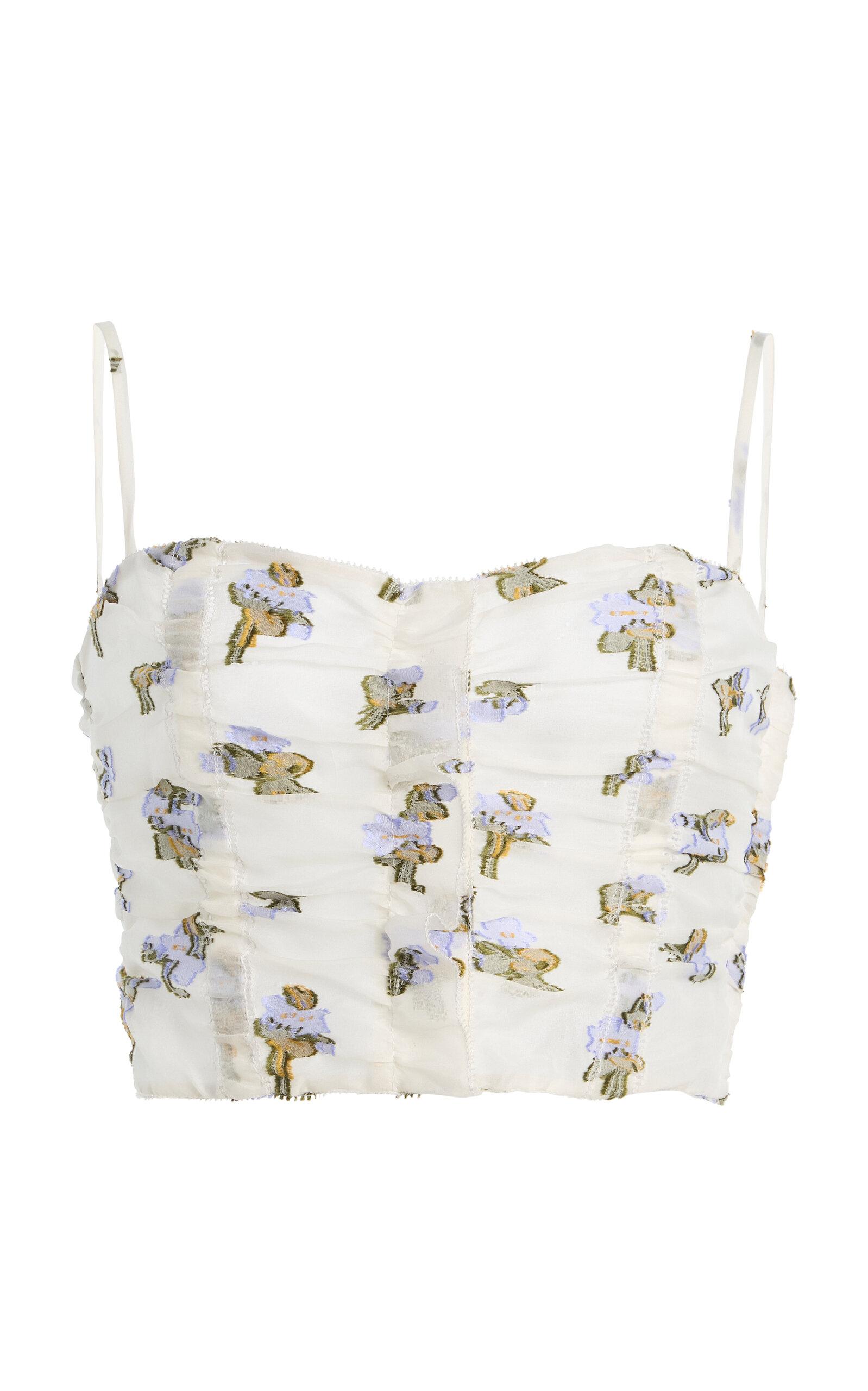 Ulla Johnson Sylvette Fil Coupe Organza Bustier Top - Moda Operandi by ULLA JOHNSON