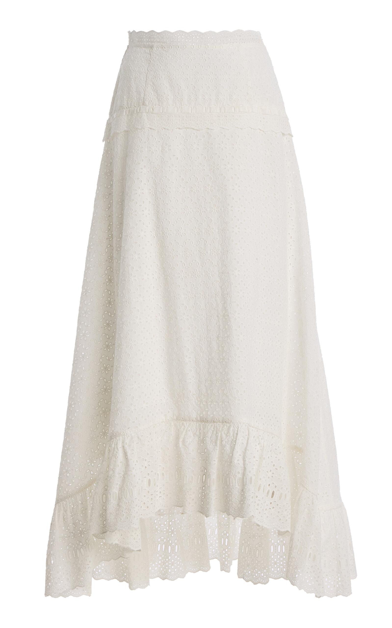 Ulla Johnson Violetta Eyelet Cotton Skirt - Moda Operandi by ULLA JOHNSON