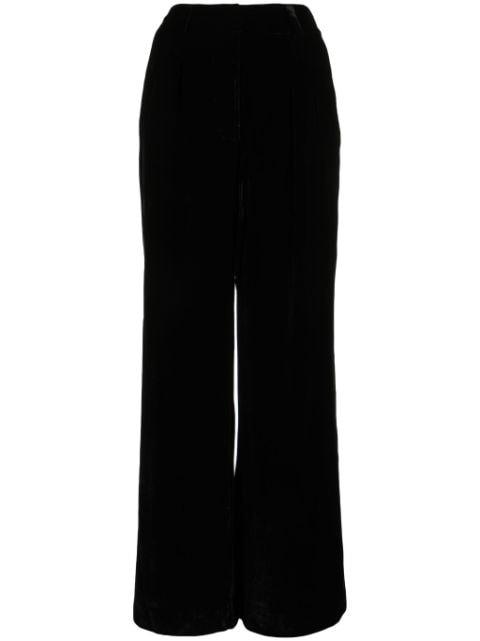 Veronica velvet wide-leg trousers by ULLA JOHNSON