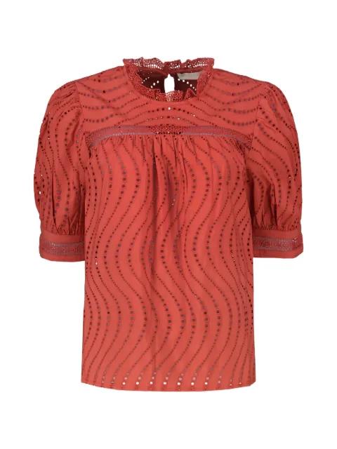 Virginia ruffled blouse by ULLA JOHNSON