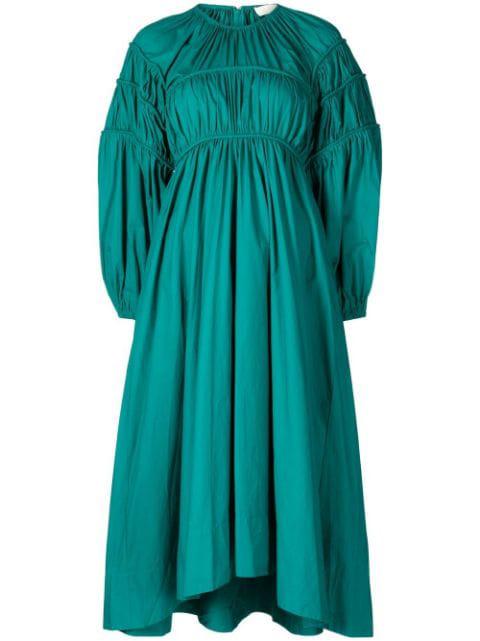 Viviana smocked dress by ULLA JOHNSON