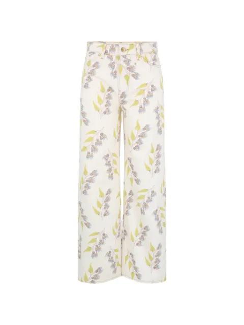 Willow wide-leg floral-print jeans by ULLA JOHNSON
