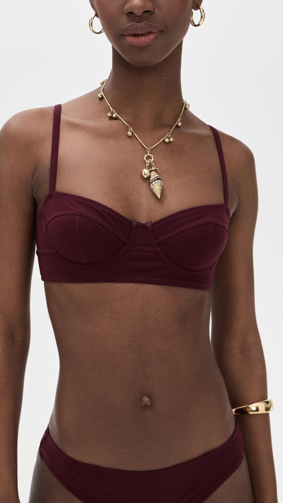 Zahara Bra Cup Bikini Top by ULLA JOHNSON