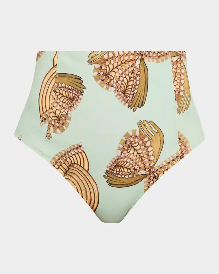 Zahara High-Waist Bikini Bottoms by ULLA JOHNSON