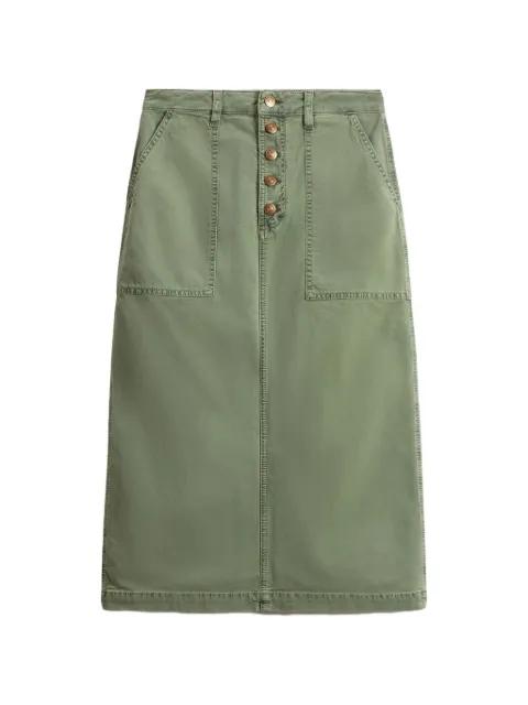 button-up patch-pocket skirt by ULLA JOHNSON