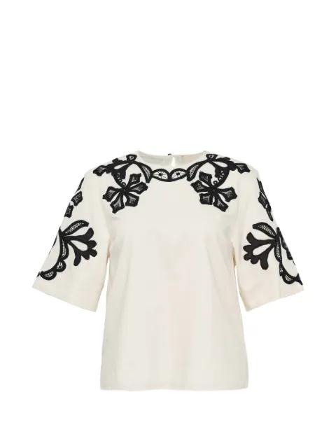 embroidered blouse by ULLA JOHNSON