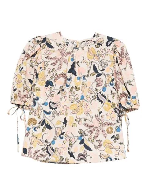floral-print T-shirt by ULLA JOHNSON