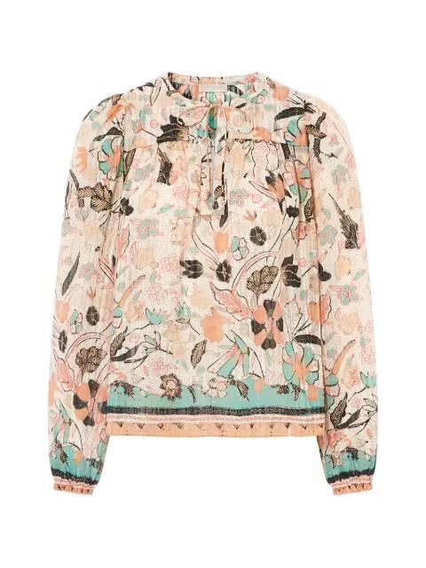 floral-print silk-blend blouse by ULLA JOHNSON