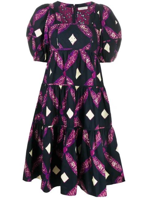 printed day dress by ULLA JOHNSON